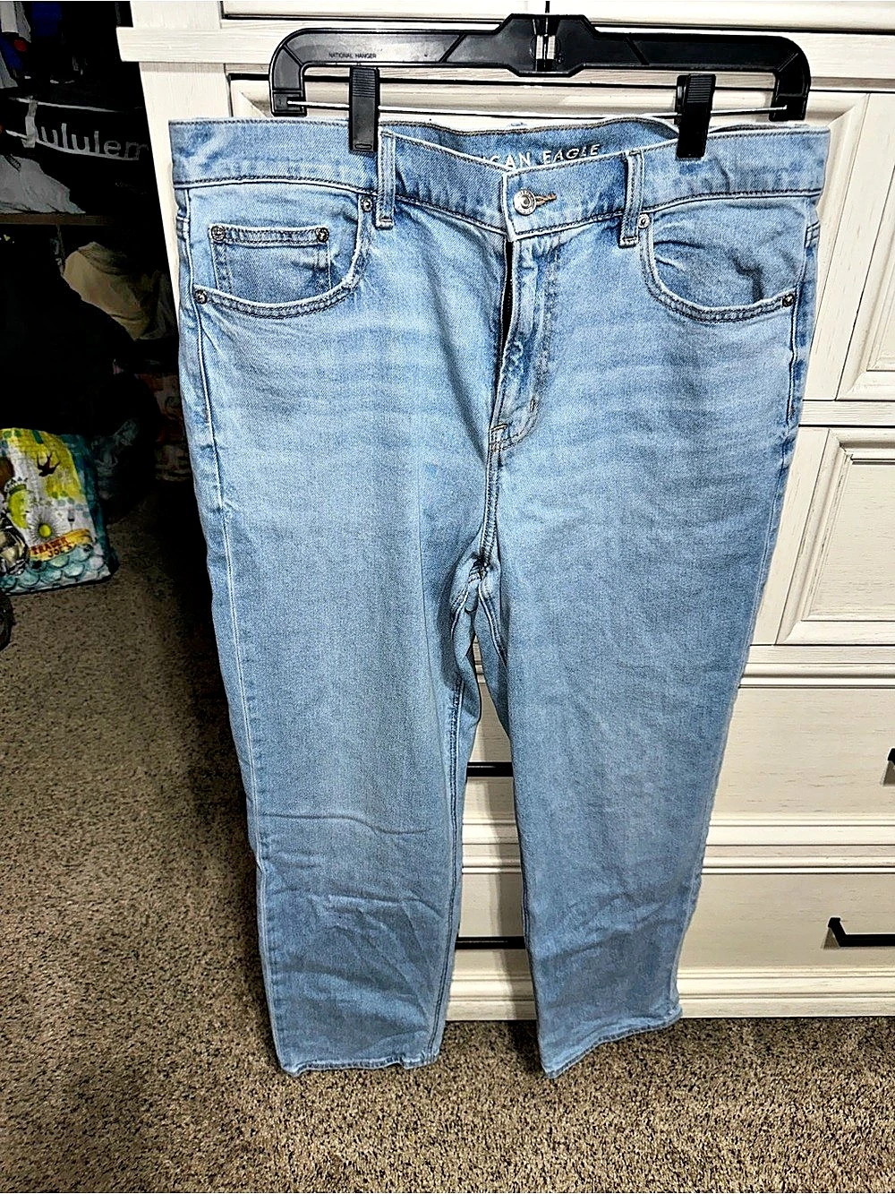 American Eagle Outfitters by American Eagle Straight Leg Jeans in Blue Size 14 S